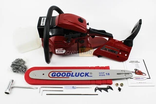 Бензопила GoodLuck GL5200M 52cc (2,7кВт. шина 18", ланцюг 325-1,5-72зв. коло. зуб) з підкачуванням, трикутна коробка