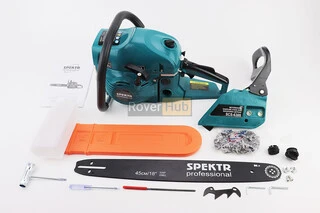 Бензопила SPEKTR SCS-6300 62cc (6,3кВт. шина 18", ланцюг 325-1,5-72зв. круг. зуб), плавний пуск