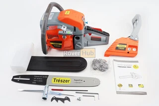 Бензопила TRESZER TRS5 45cc (2,8кВт. шина 15", ланцюг 325-1,5-64зв. квад. зуб) з підкачуванням, плавний пуск