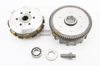 Зчеплення, маховик у зборі (6 болтів, маховик 73T) CB-150/200cc, тип 1
