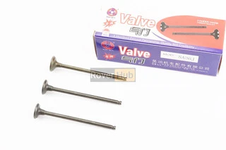 Клапан впускний, випускний к-кт 3шт Yamaha JOG SA-36J / 39J (d = 16,5 мм - 1шт / d = 15,5мм - 2шт; h = 78мм)