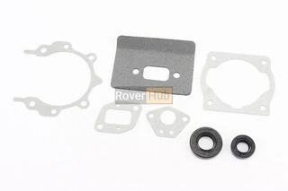 Прокладки двигуна 1E40F-1E44F, к-кт 5 деталей, + сальники (15x30x7+12x22x7), (на блістері)