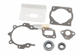 Прокладки двигуна 1E40F-1E44F, к-кт 5 деталей(металеві), + сальники (15x30x7+12x22x7), (на блістері)