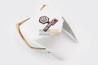 X-Road Light 200-250 пластик - обтічник фари, БІЛИЙ з помаранчевим малюнком, тип 2