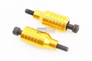 Пеги для самоката 55 мм, алюмінієві, жовті, к-кт