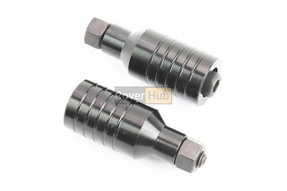 Пеги для самоката 55 мм, алюмінієві, чорні, к-кт