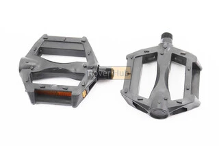 Педали BMX 9/16" (90x75x20mm) пластиковые, чёрные (без подшипников)