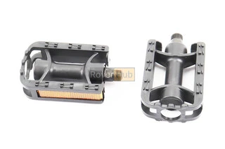 Педали CHILD 1/2" (80x58mm) пластиковые, чёрные (без подшипников)