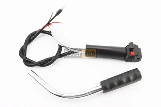 Ручка газа + трос Тип 4, (курок "рычаг", с трубой) + ручка левая к-кт