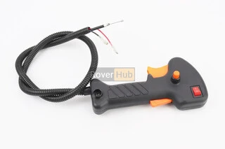 Ручка газа + трос Тип 5, (курок "широкий", без трубы)