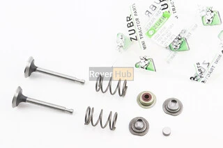 Клапан впускний, випускний к-кт 2шт 168F + пружина-2шт + компенсатор клапана-1шт + тарілка клапана-2шт + сальник клапана-1шт