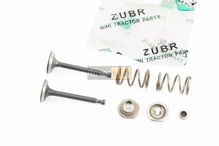 Клапан впускний, випускний к-кт 2шт 168F + пружина-2шт + сухар-2шт компенсатор-1шт