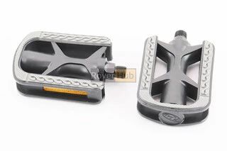 Педалі CITY 9/16" (105.5x74x26mm) пластикові, чорно-сірі NW-88