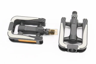 Педали CITY 9/16" (105x70x24mm) пластиковые, чёрно-серые NW-410