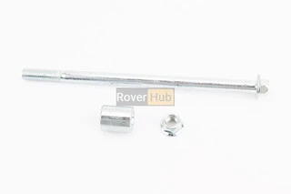 Вісь переднього колеса d10mm; L185mm + втулка, гайка, тип 2