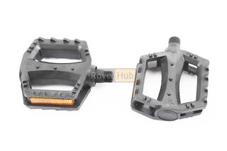 Педалі MTB 9/16" (80x80x25mm) пластикові, чорні (без підшипників)