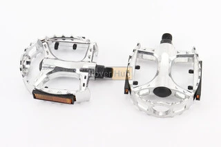 Педалі MTB широкі 9/16" (100х95х30мм) алюмінієві, сірий