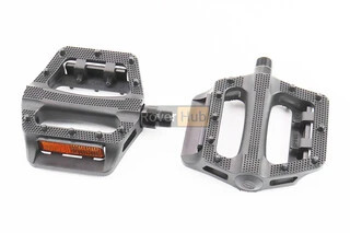 Педали MTB широкие 9/16" (108x108x27mm) пластиковые, чёрные NW-284