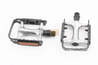 Педали ROAD 9/16" (102x77x22mm) алюминиевые, серебристо-чёрные R200DU