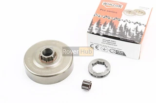 Тарелка сцепления + звезда 3/8-7 MS-290/310/311/390/391 + подшипник, "PRO SERIA"