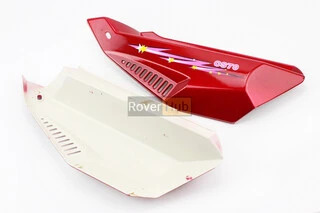 Пластик бічний лев, правий к-кт 2шт ЧЕРВОНИЙ