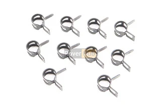 Хомут пружинный 9мм черный, к-кт 10шт