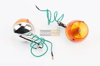 Поворотник лев., прав. "хром круглые" к-кт 2 шт ПРОЧНЫЕ