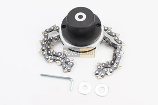 Шпуля (бабина, катушка), "ПАУК" с цепью, под гайку (разные цвета)