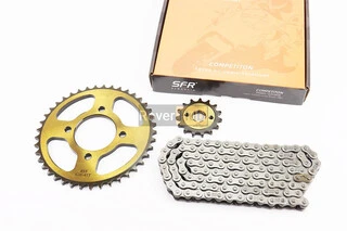 Зірки, ланцюг к-кт ZS125J-428H-116L+41T+15T "гартована" (у коробці)