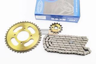 Зірки, ланцюг к-кт ZS125J-428H-116L+42T+15T "гартована" (у коробці)