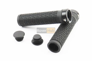 Ручки керма 130мм з затискачем Lock-On, чорні TPE-083