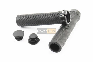 Ручки керма 130мм з затискачем Lock-On, чорні TPE-092