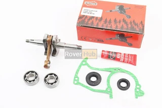 Колінвал 5800, шатун - жовтий + підшипники 6202-2шт + сальники (15x35x5 + 15x28x5) + прокладка + герметик