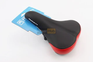 Сидіння MTB 255x180мм, чорно-червоне AVY-6753