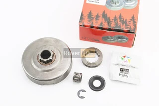 Тарілка зчеплення + зірка 3/8-7 Husqvarna-365/371/372, JONSERED-CS2165/2171/2172 + підшипник + мастило + шайби