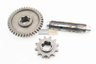 Редуктор фрезы R175/180N/190N/195N - Вал первичный + звезда Z-12 + Шестерня Z-40 81-1