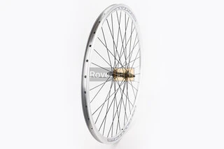 Колесо 28" переднє V-brake, обід "крапля" алюмінієвий, втулка 14Gх36H, кріпл. гайка, "GRAVITY"