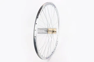 Колесо 28" переднє V-brake, обід "крапля" алюмінієвий, втулка 14Gх36H, кріпл. гайка, "GRAVITY", сіре