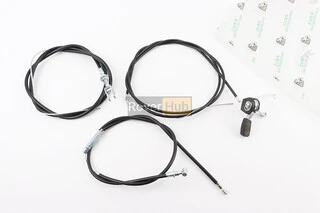 Троса к-кт 4шт, газа (трос 178см; кожух 148см), зчеплення (трос 158см; кожух 117см), диференціала (трос 102см; кожух 93см) + ричаг