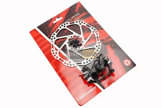 Тормоз Disk-brake задний (F180/R160мм)+диск 160мм, крепл. 6 болтов, чёрный DSC310