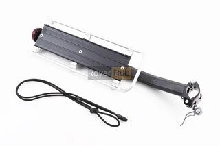 Багажник 26-29" алюминиевий консольный, крепл. за трубу сидения эксцентриком, чёрно-серый HS-027