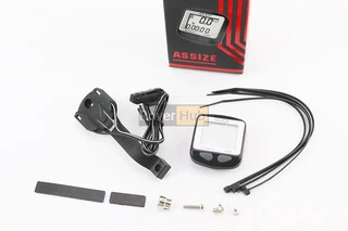 Велокомп'ютер 11-функцій, дротовий, сіро-чорний AS-820 (без батарейок)