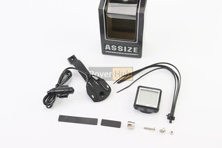 Велокомп'ютер 11-функцій, дротовий, чорний AS-100 (без батарейок)