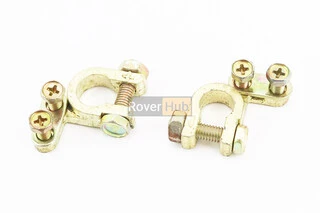 Клеми на акумулятор (пара + d-13mm та - d-11,5mm), латунь
