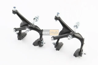 Гальмо ROAD V-brake кліщового типу, переднє+заднє, хід колодки 37-48мм, алюмінієве, чорне AR-2004D