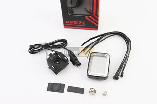 Велокомп'ютер 11-функцій, дротовий, чорно-сірий AS-700 (без батарейок)