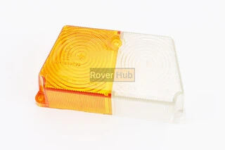 Скло ліхтаря коляски переднє, біло-жовте