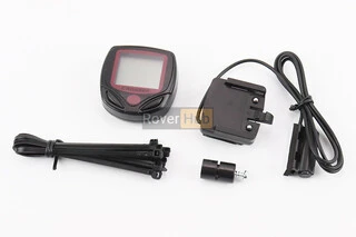 Велокомп'ютер 15-функцій, дротовий, чорний (без батарейок) Crosser 268А