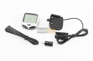 Велокомп'ютер 15-функцій, дротовий, сірий YS-468B (без батарейок)