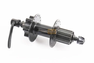 Втулка задняя MTB алюминиевая 14Gx36H под кассету 8-10зв, Disk-brake, крепл. эксцентрик, чёрная FH-TX506